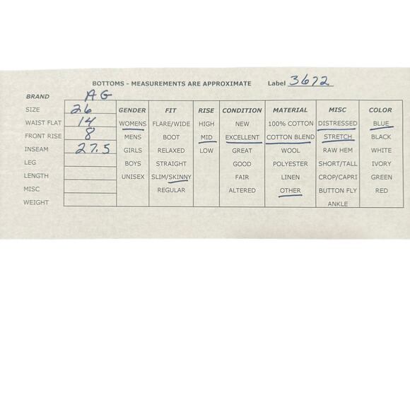 AG Adriano Goldschmied The Legging Ankle Jeans Super Skinny Distressed 26 - Picture 9 of 9